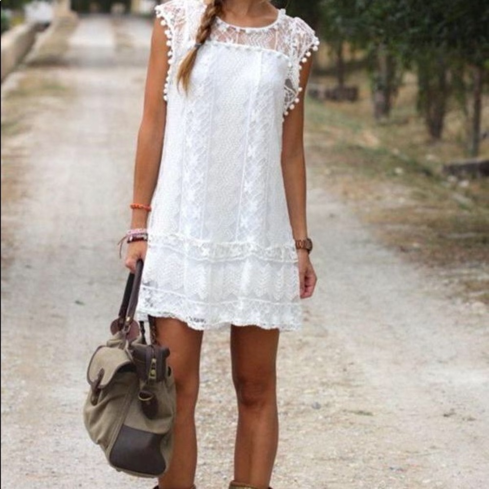 Black  Large Boho Dress NWT - Picture 4 of 10